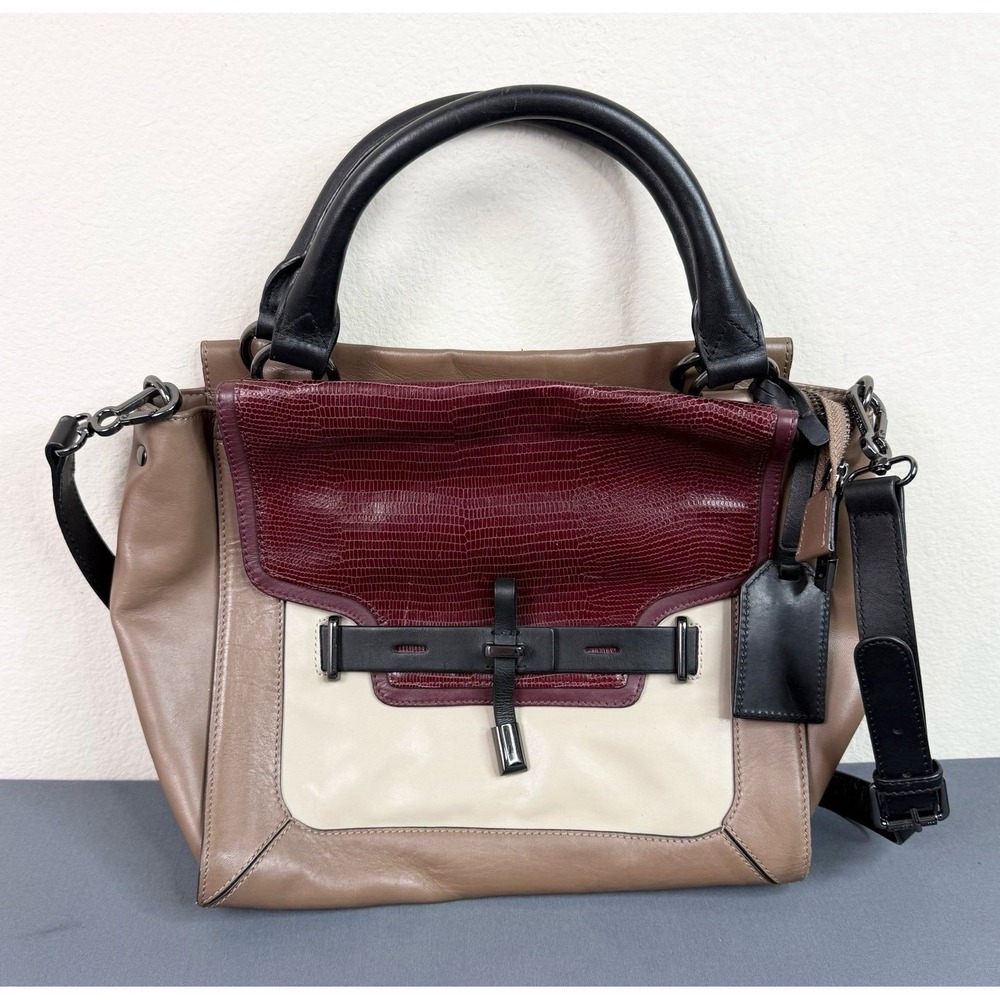 Vince Camuto Leather Handbag Tri Color Purse 13x10